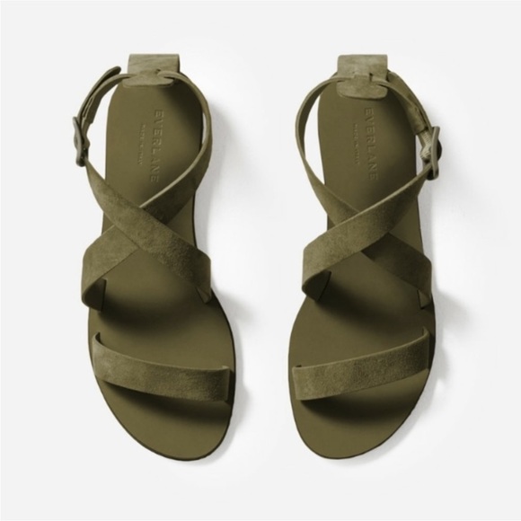 Everlane Olive Green Sandals - Picture 1 of 6